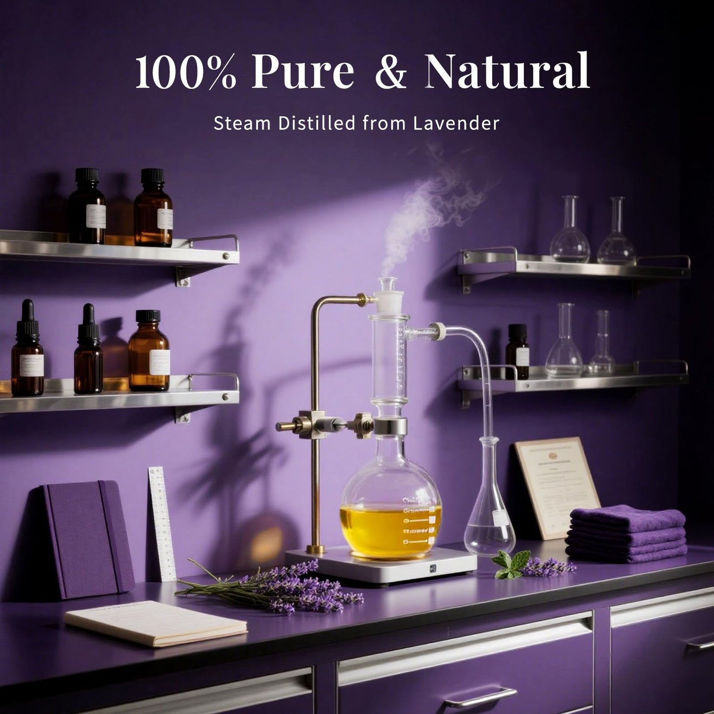 SU JUABA Lavender Essential Oil - 4 Fl Oz (118 ml) Pure & Natural