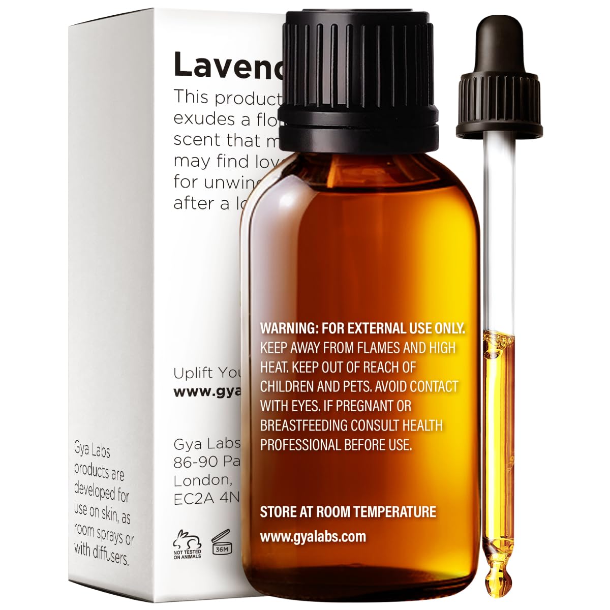 Gya Labs Lavender Essential Oil 1.02 Fl Oz | Pure for Hair, Skin & Diffuser