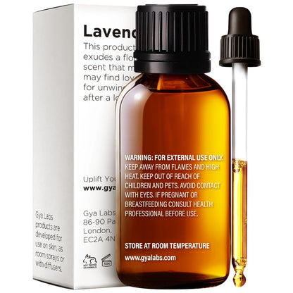 Gya Labs Lavender Essential Oil 1.02 Fl Oz | Pure for Hair, Skin & Diffuser
