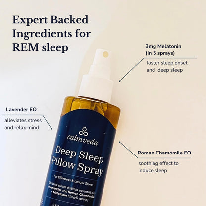 Lavender Pillow Spray with Melatonin (3mg) – Deep Sleep Mist | 1200+ Sprays