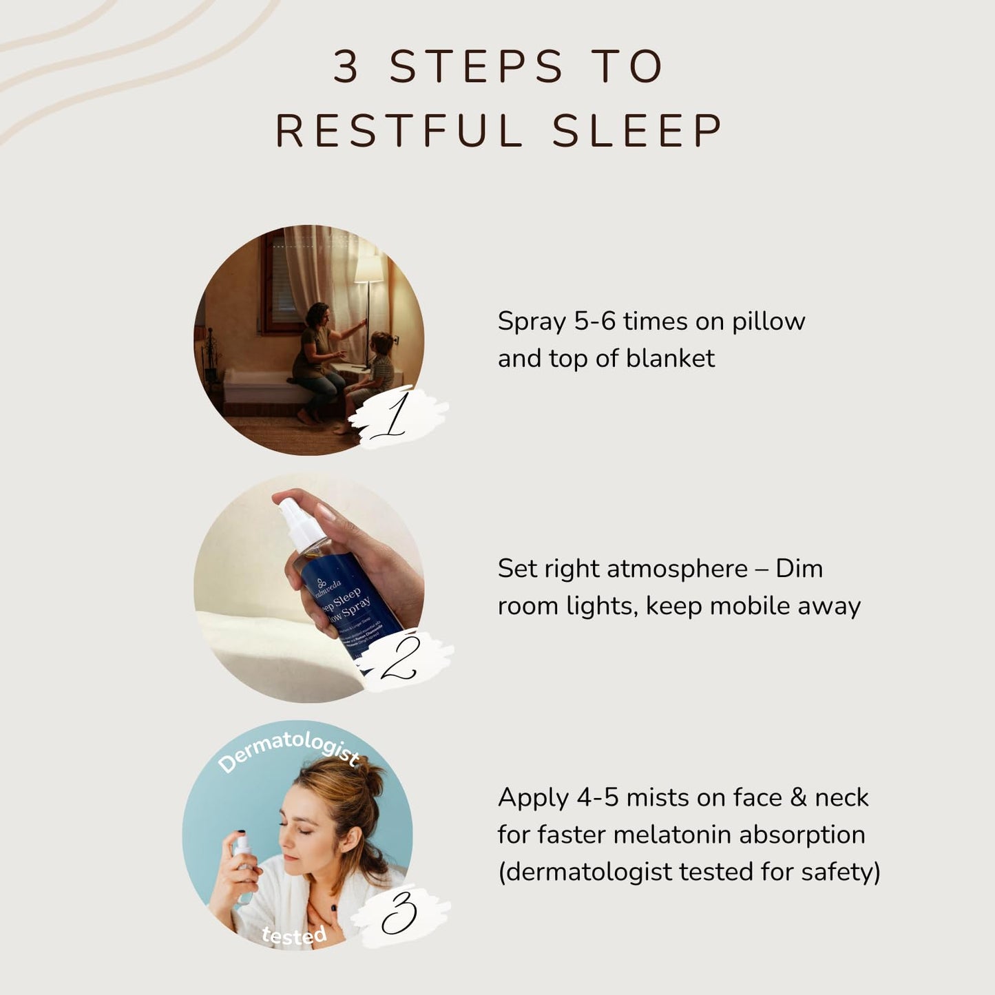 Lavender Pillow Spray with Melatonin (3mg) – Deep Sleep Mist | 1200+ Sprays