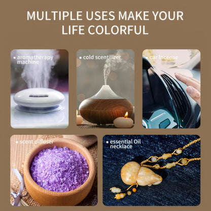 6-Piece Essential Oils Set – Lavender, Rose, Vanilla, Sandalwood, Freesia & Deep Ocean | 100% Pure