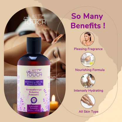 Lavender Sensual Massage Oil for Couples - Date Night, Aromatherapy, Aphrodisiac - 8.45 Fl Oz