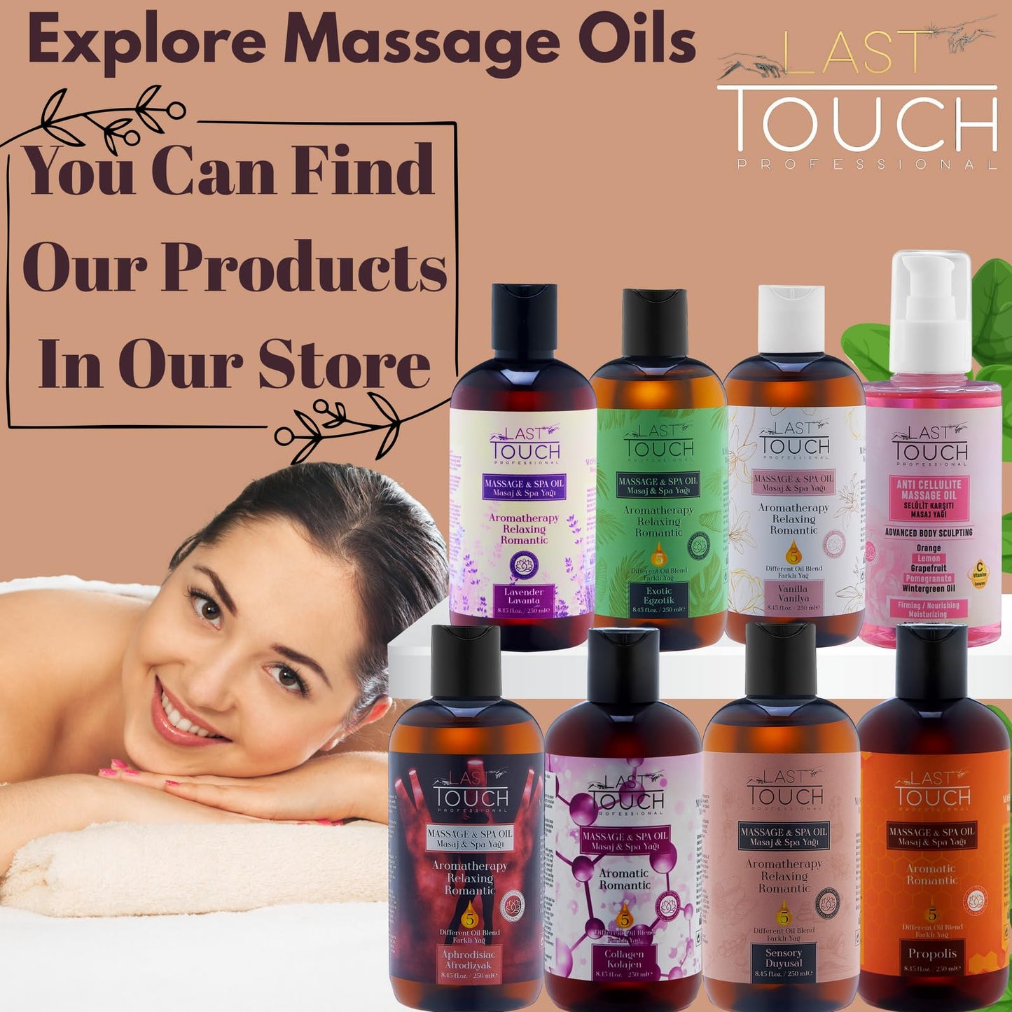 Lavender Sensual Massage Oil for Couples - Date Night, Aromatherapy, Aphrodisiac - 8.45 Fl Oz
