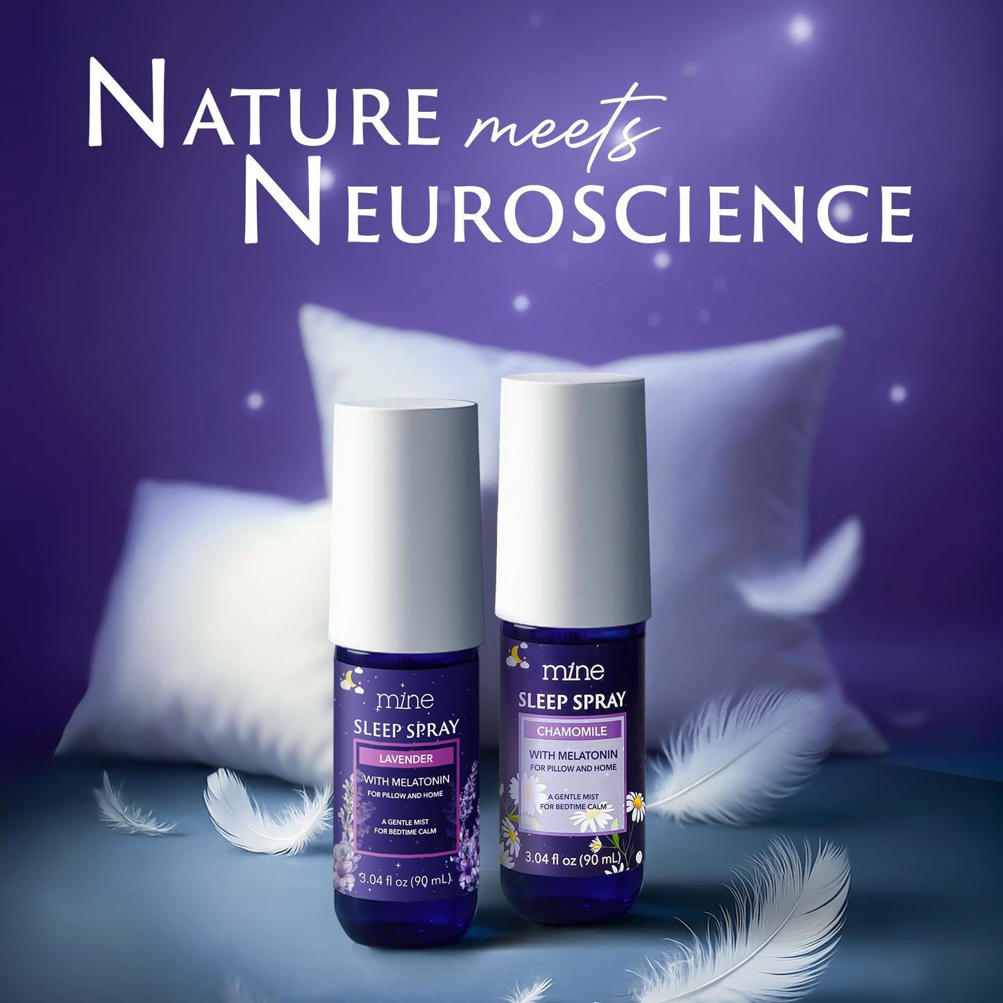 Lavender Sleep Spray with Melatonin – Natural Pillow Mist for Relaxing Sleep | Calming Bed Spray