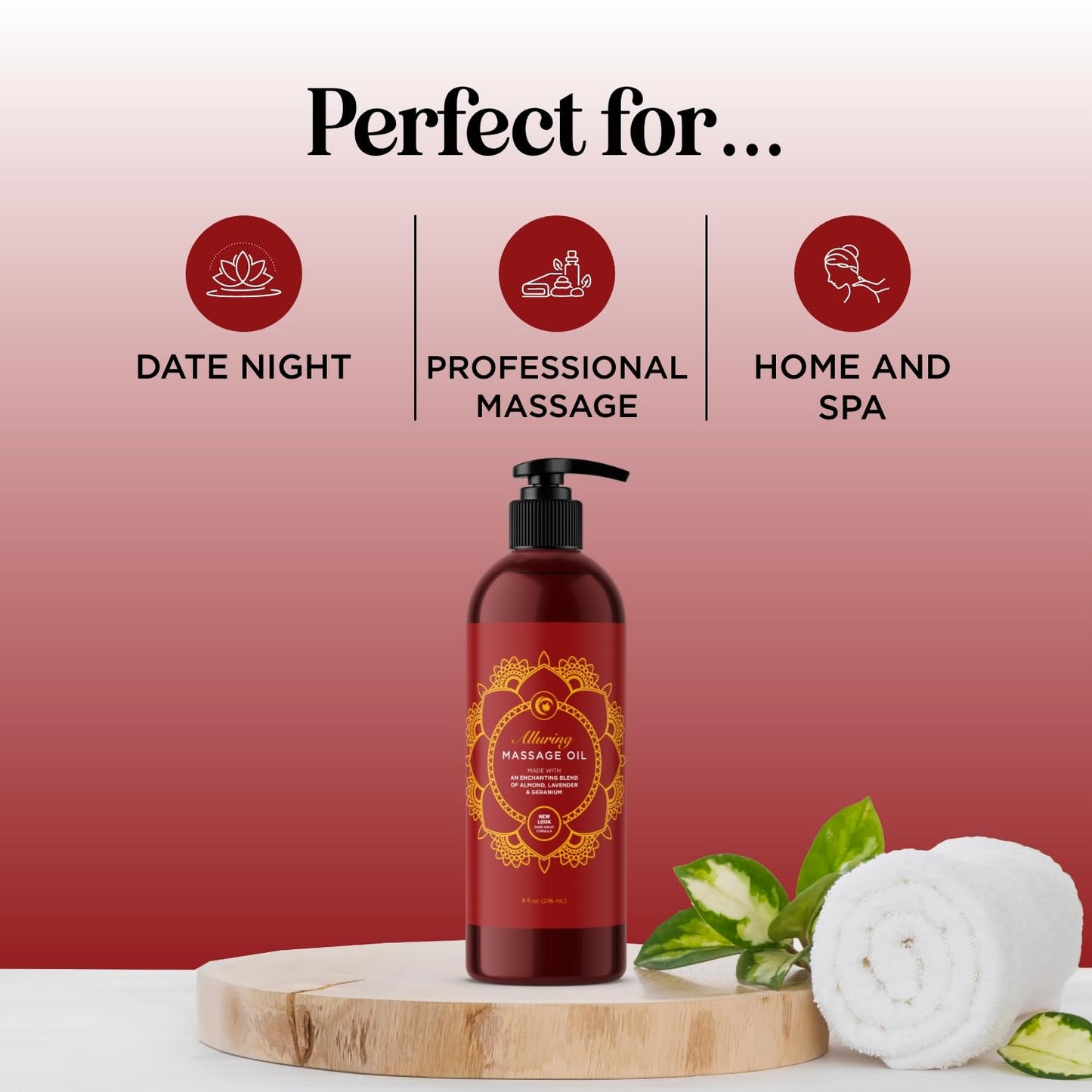Relaxing Massage Oil for Therapy | Lavender, Ylang Ylang, Orange & Geranium – Vegan & Gluten Free