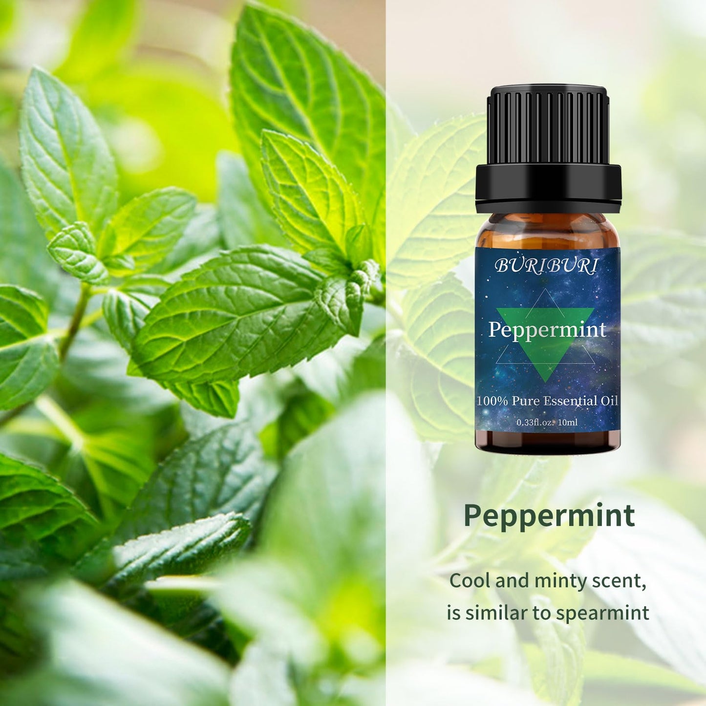 Lavender & Peppermint Essential Oil Gift Set – 100% Pure & Undiluted, 10ml x2