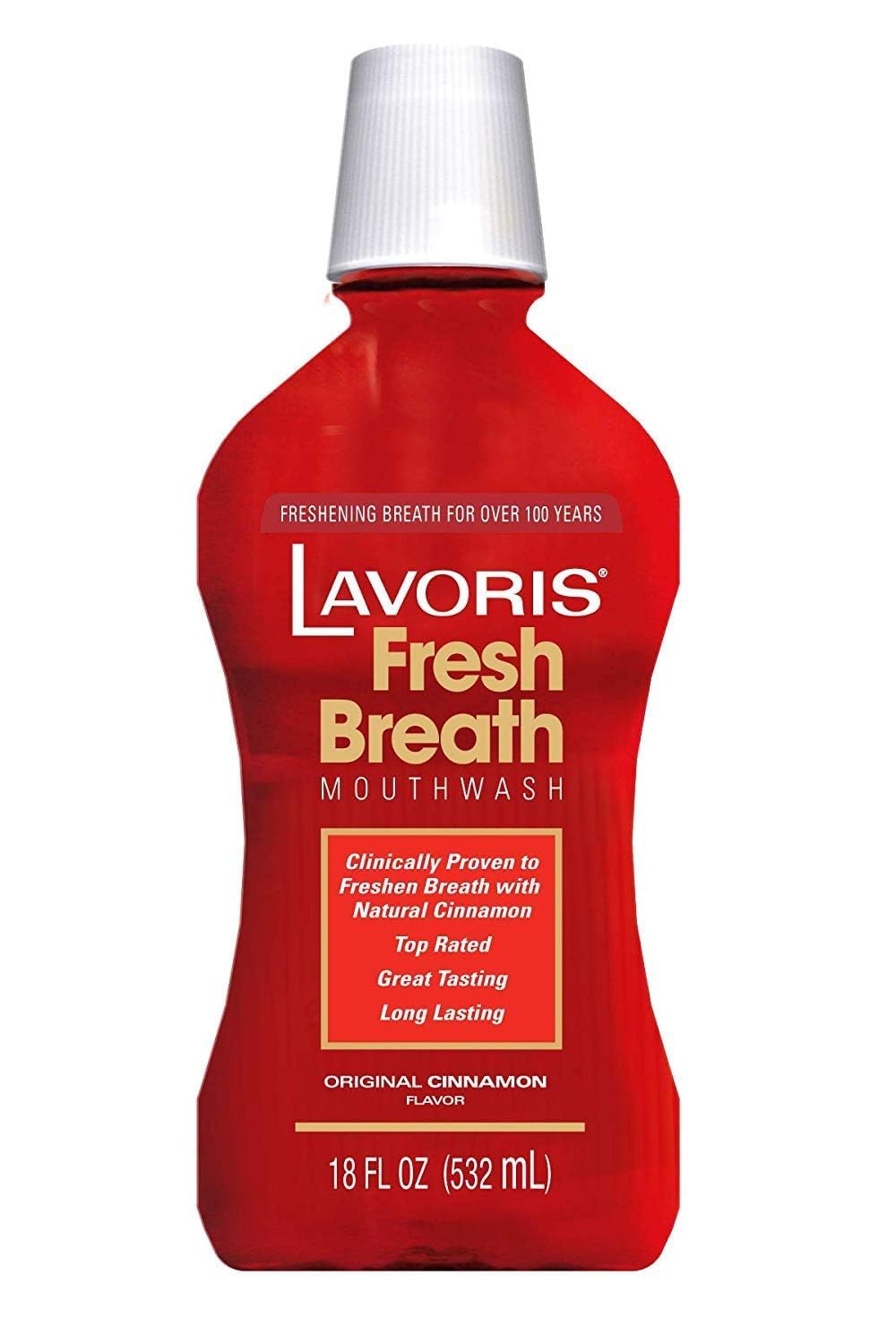 Lavoris Mouthwash Original Cinnamon 15 fl oz / 444 ml (Pack of 2) – Fresh Breath