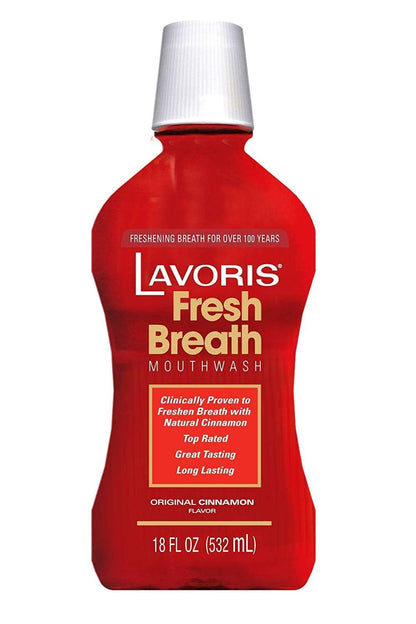 Lavoris Mouthwash Original Cinnamon 15 fl oz / 444 ml (Pack of 2) – Fresh Breath