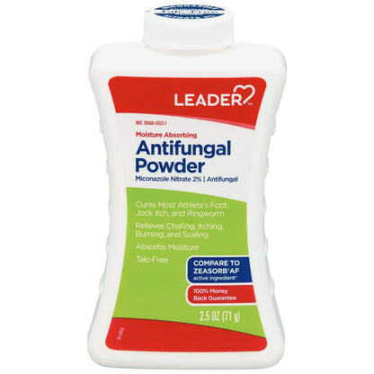 Leader Moisture-Absorbing Talc-Free Powder for Skin – 2.5 oz