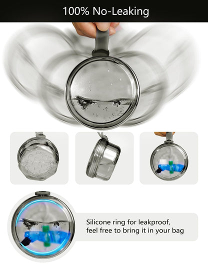 Leakproof Denture Case | Denture Soaking Cup & Travel Retainer Cleaner