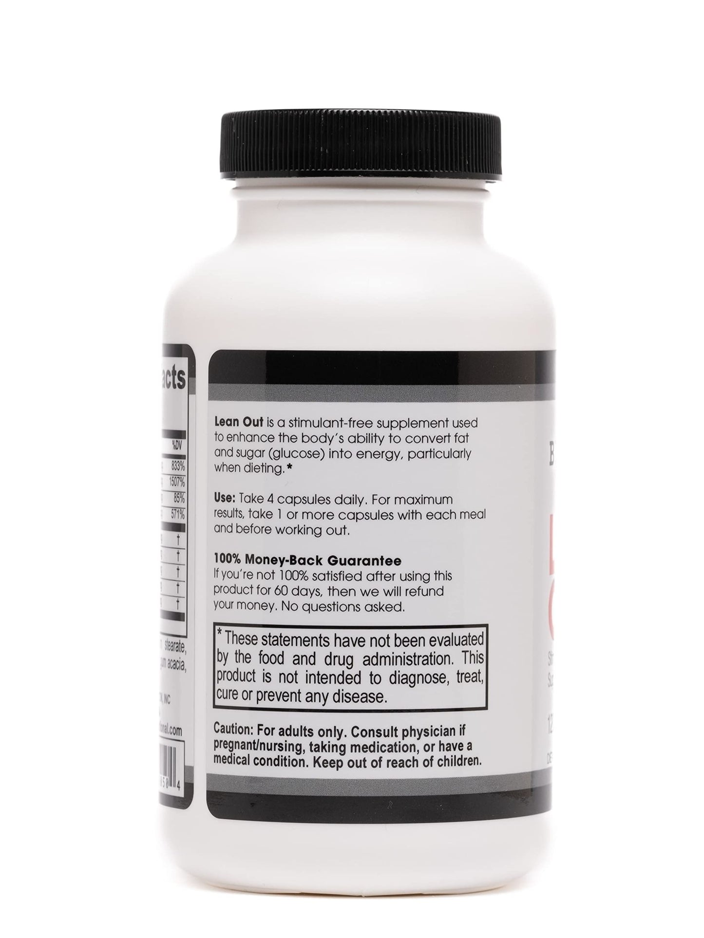 Beverly International Lean Out 120 Caps | Fat Burner with Metabolic Support | Lipotropics | AM & PM Stackable