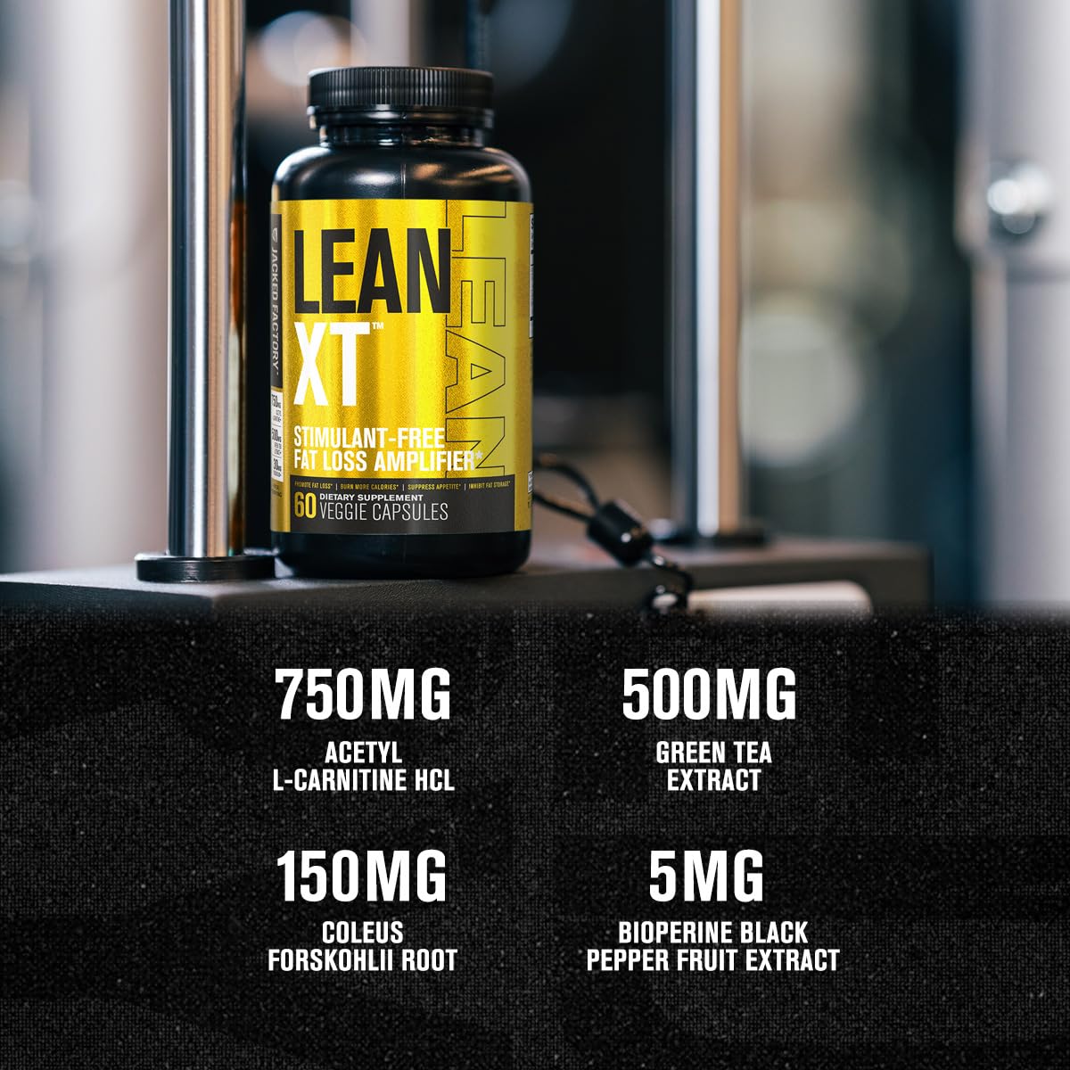 Jacked Factory Lean-XT Caffeine Free Fat Burner | Non-Stim Weight Loss & Metabolism Booster