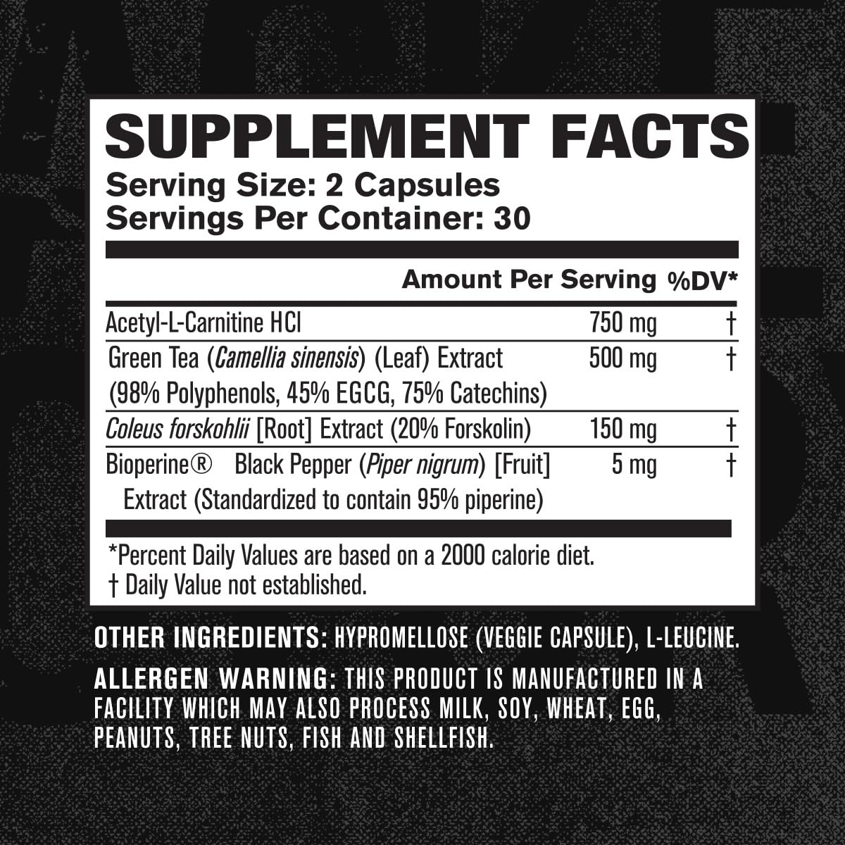 Jacked Factory Lean-XT Caffeine Free Fat Burner | Non-Stim Weight Loss & Metabolism Booster