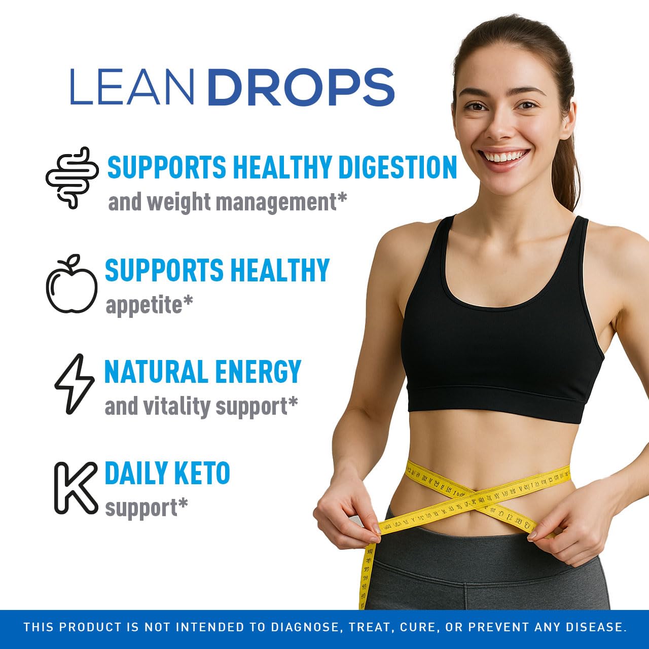 (3 Pack) Lean Drops – LeanDrops Liquid Formula | All-Natural Premium Wellness Supplement | 3 Bottles (3 Months)