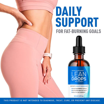 (3 Pack) Lean Drops – LeanDrops Liquid Formula | All-Natural Premium Wellness Supplement | 3 Bottles (3 Months)