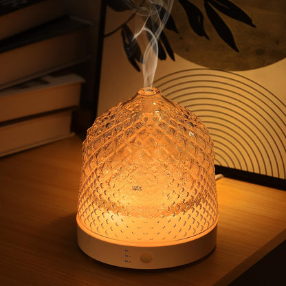 Lecdura Glass Diffuser 200ml – Ultrasonic Diffuser with Glass Reservoir & Auto-Off