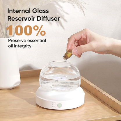Lecdura Glass Diffuser 200ml – Ultrasonic Diffuser with Glass Reservoir & Auto-Off