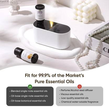 Lecdura Waterless Diffuser - Battery-Operated Essential Oil Nebulizing Diffuser for 400-700 sq ft