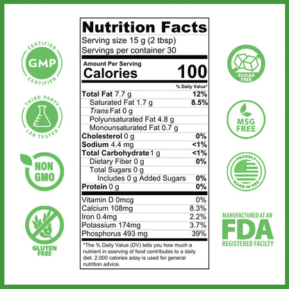 Lecithin Granules Supplement | Natural Soy Lecithin Powder | Phosphatidylcholine | Brain Health & Immune Support | 16 oz