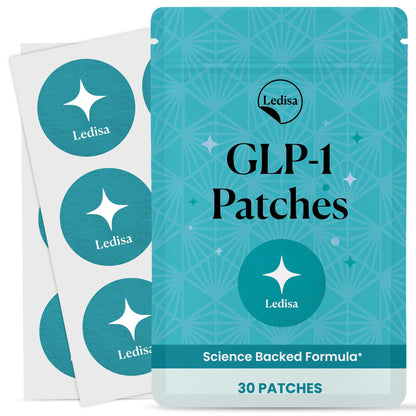 Ledisa GLP-1 Patches for Women & Men | Berberine, L-Glutamine & Garcinia Cambogia