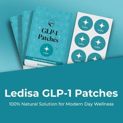 Ledisa GLP-1 Patches for Women & Men | Berberine, L-Glutamine & Garcinia Cambogia