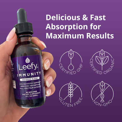 Leefy Organics Immunity Defense Blend – Organic Immune Support (2 oz)