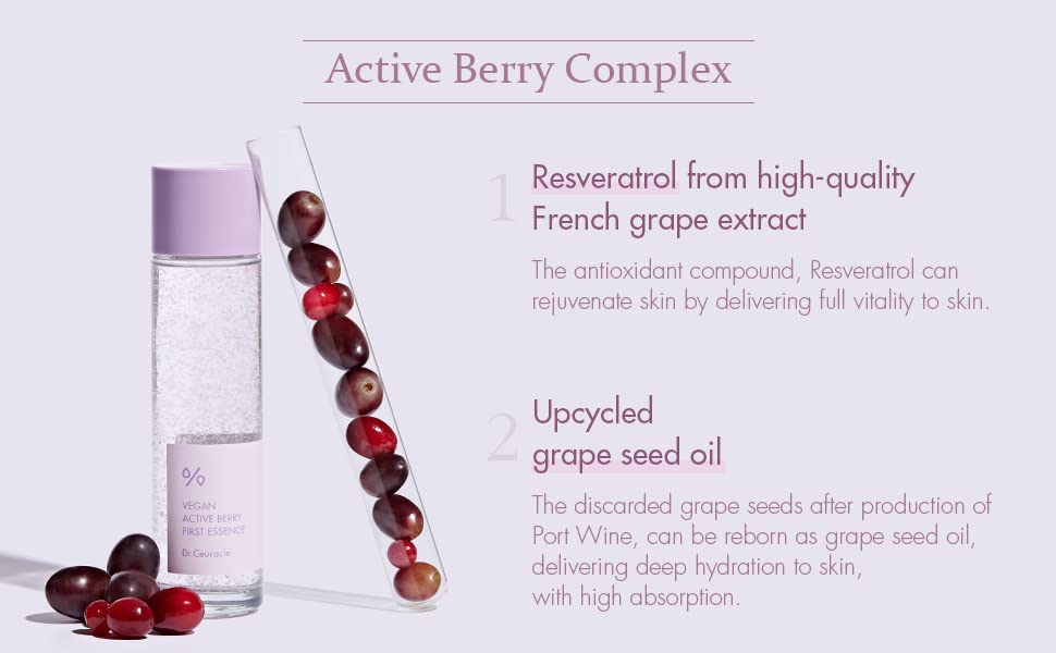 LeeGeeHaam Dr.Ceuracle Vegan Active Berry First Essence – Antioxidant Hydrating Serum