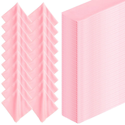 Leelosp 300 Pcs Pink Microfiber Cleaning Cloths – 6x7 in