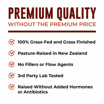 Left Coast Performance Grass-Fed Beef Heart & Liver Supplement | Pasture-Raised NZ | 180 Capsules