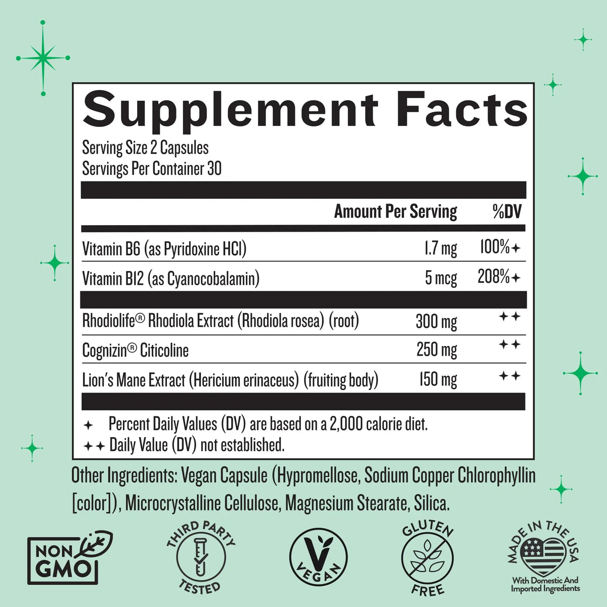 Legendairy Milk Clever Girl: Focus Support with Lion’s Mane & Citicoline | Memory & Mental Clarity for Women | 30 Servings BritishVita | Premium UK Vitamins & Wellness Supplements