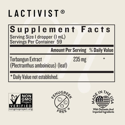 Legendairy Milk Lactivist Drops – Organic Torbangun for Lactation | Alcohol-Free, Made in USA, 2 fl oz