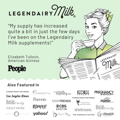 Legendairy Milk Lechita – Supports Milk Flow | Fenugreek-Free, Organic Fennel & Anise (60 Vegan Capsules) – Made in USA