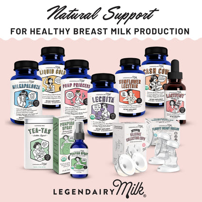 Legendairy Milk Lechita – Supports Milk Flow | Fenugreek-Free, Organic Fennel & Anise (60 Vegan Capsules) – Made in USA