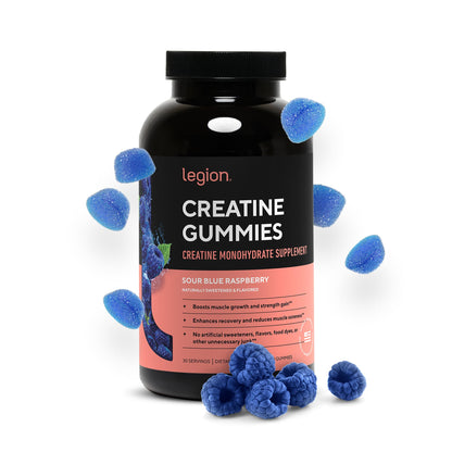 LEGION Creatine Monohydrate Gummies – Clean Chewable Creatine for Strength, Endurance & Recovery | 30 Servings