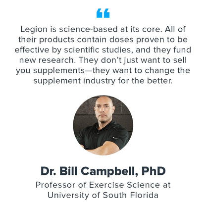 LEGION Liposomal Vitamin C Supplement - High-Absorption 500mg Vitamin C for Immune Support (60 Capsules)