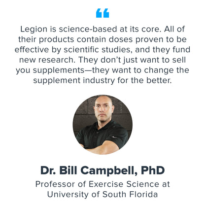 LEGION Vitamin B-Complex (120 Capsules) – Vegan B Complex with Choline, Inositol & CoQ10