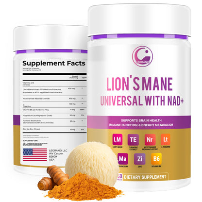 LEGRANO Lions Mane NAD+ Capsule – Focus & Brain Health