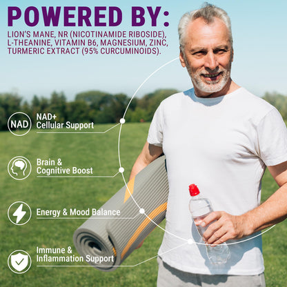 LEGRANO Lions Mane NAD+ Capsule – Focus & Brain Health
