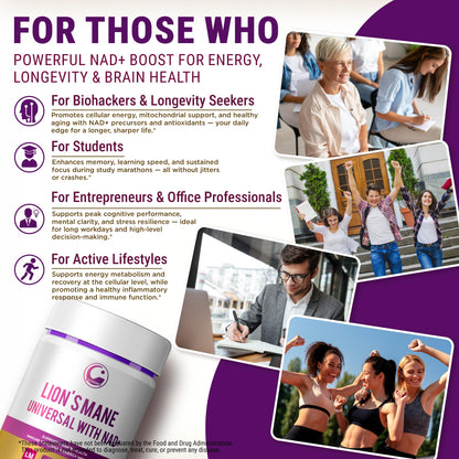 LEGRANO Lions Mane NAD+ Capsule – Focus & Brain Health