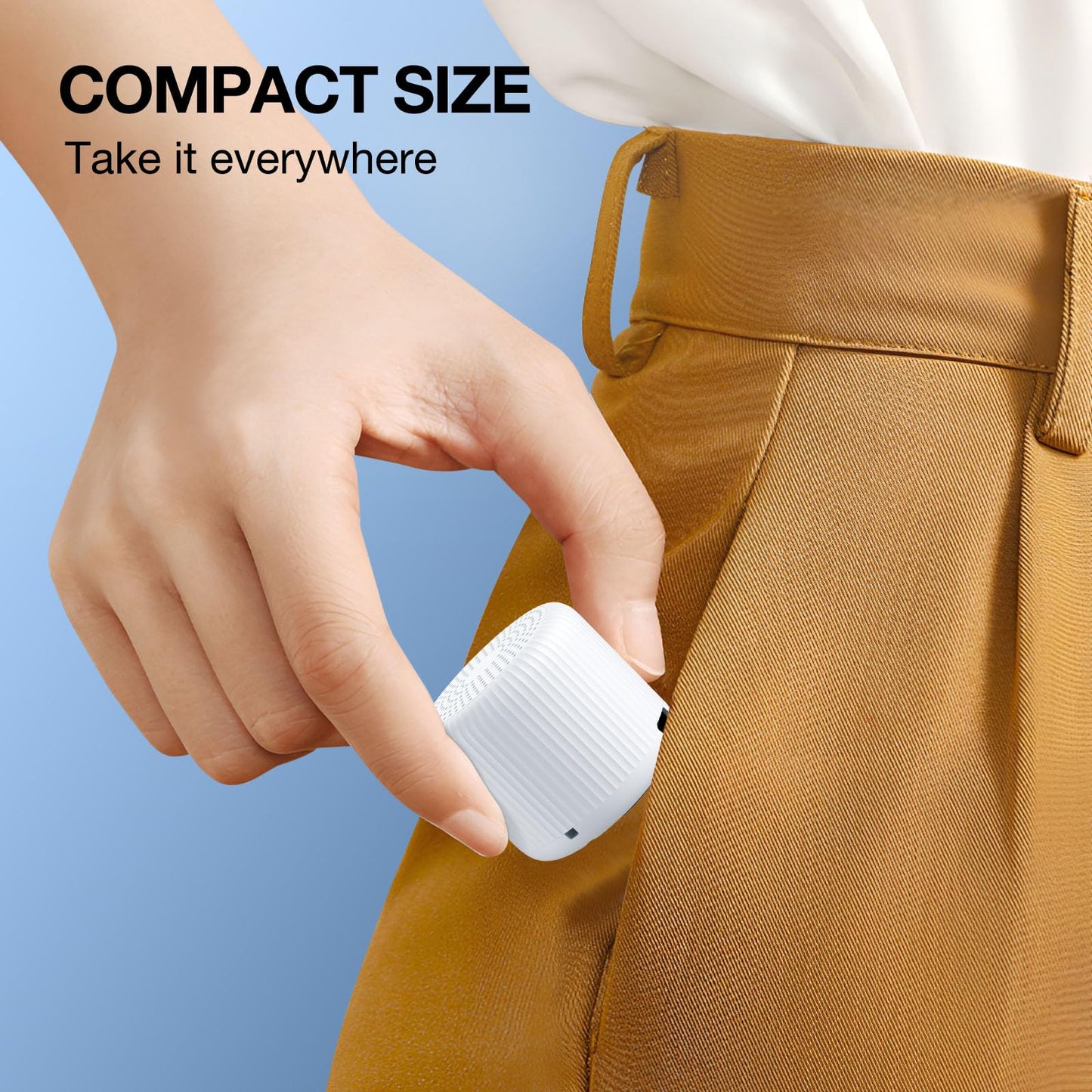 LEICEX Portable Sound Machine + Travel Case — Mini White Noise for Sleep & Travel