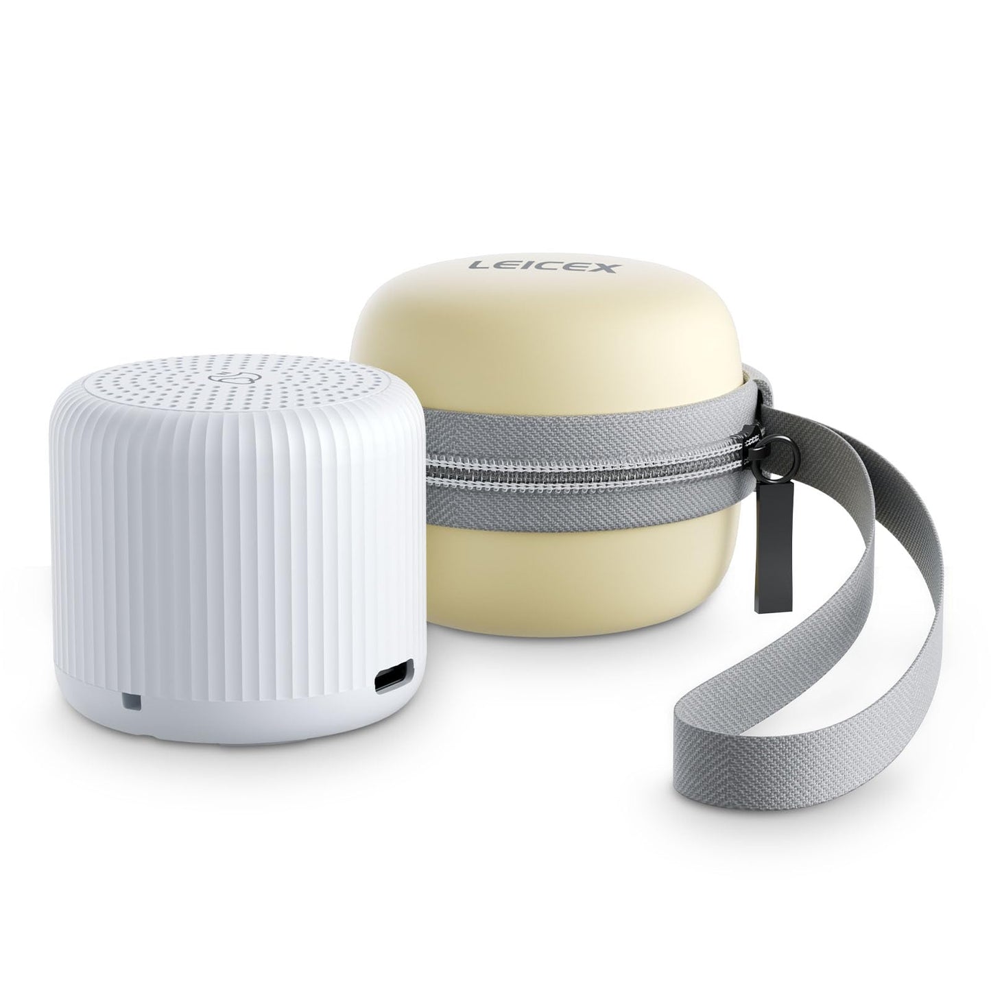 LEICEX Portable Sound Machine + Travel Case — Mini White Noise for Sleep & Travel
