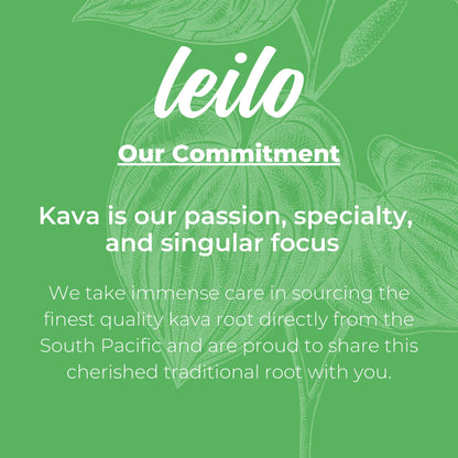 LEILO Kava-Powered Sparkling Relaxation Drink - Variety Sampler 6-Pack | 12 oz Cans | Non-ALC