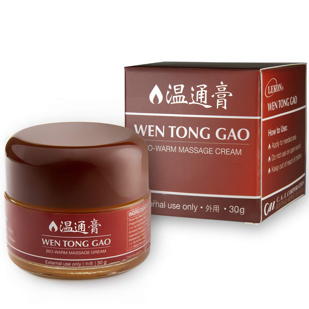 LEKON Wen Tong Gao Bio-Warm Massage Cream | Herbal Chinese Medicine