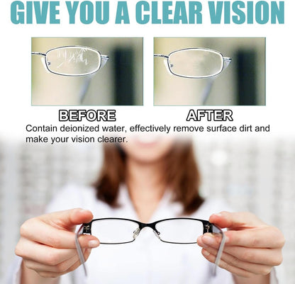 LELLURE 2PCS Lens Scratch Remover 100ml – Eyeglasses Scratch Repair Spray for Travel