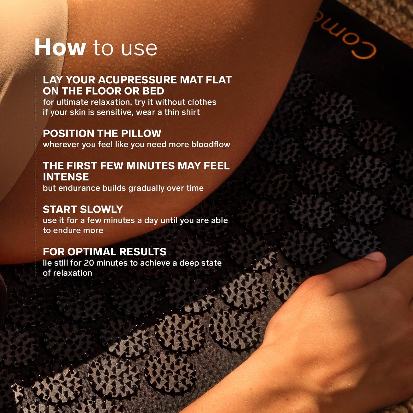 LELO Acupressure Mat – Relaxation & Stress Relief for Back, Neck & Shoulders | Premium Wellness Massage Mat