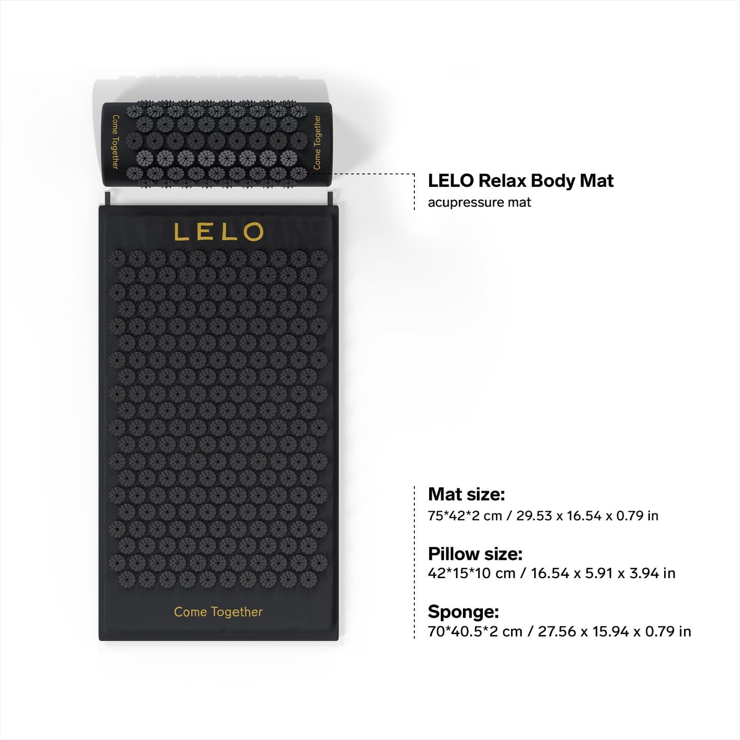 LELO Acupressure Mat – Relaxation & Stress Relief for Back, Neck & Shoulders | Premium Wellness Massage Mat
