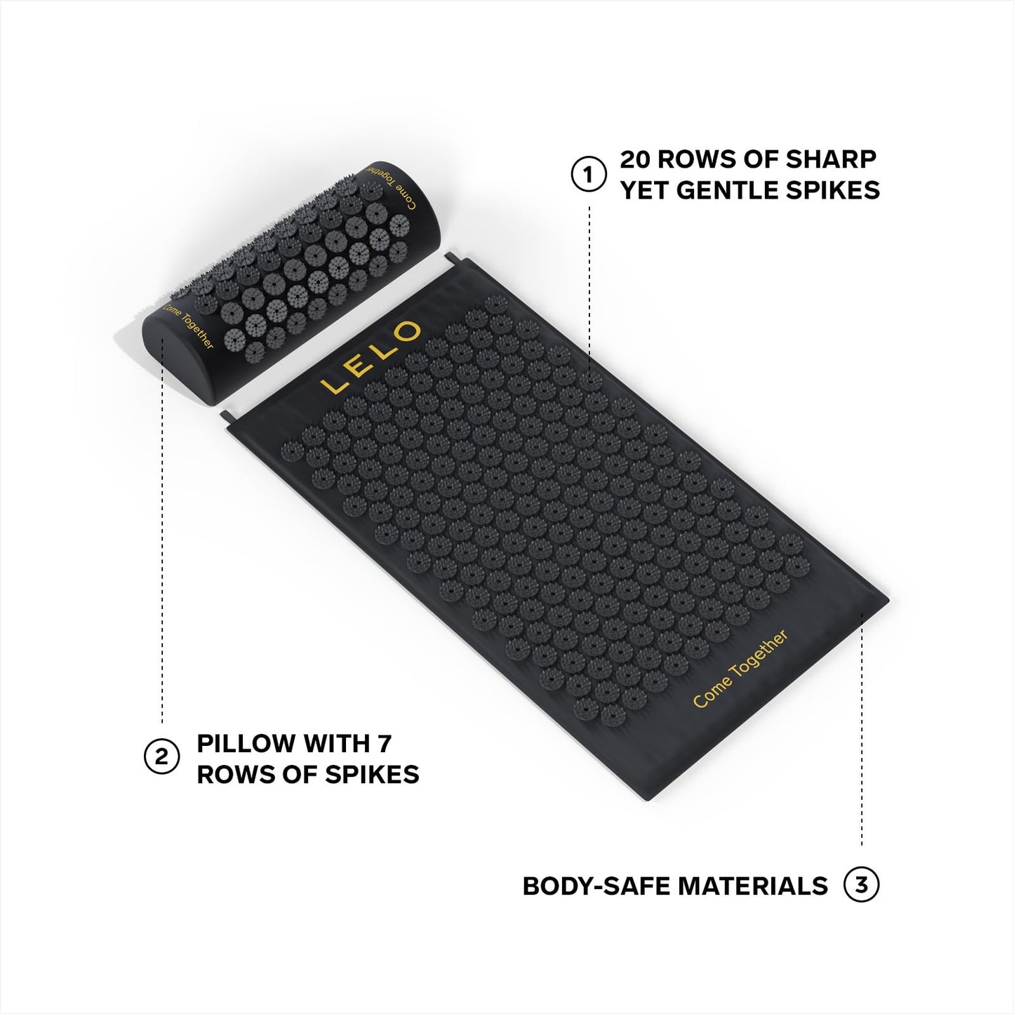 LELO Acupressure Mat – Relaxation & Stress Relief for Back, Neck & Shoulders | Premium Wellness Massage Mat