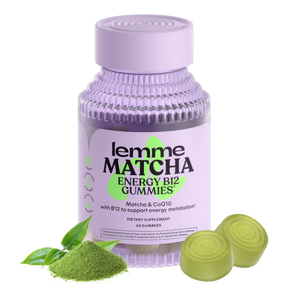 Lemme Matcha Superfood Energy Gummies – Organic Matcha, B12 & CoQ10 | Gluten Free