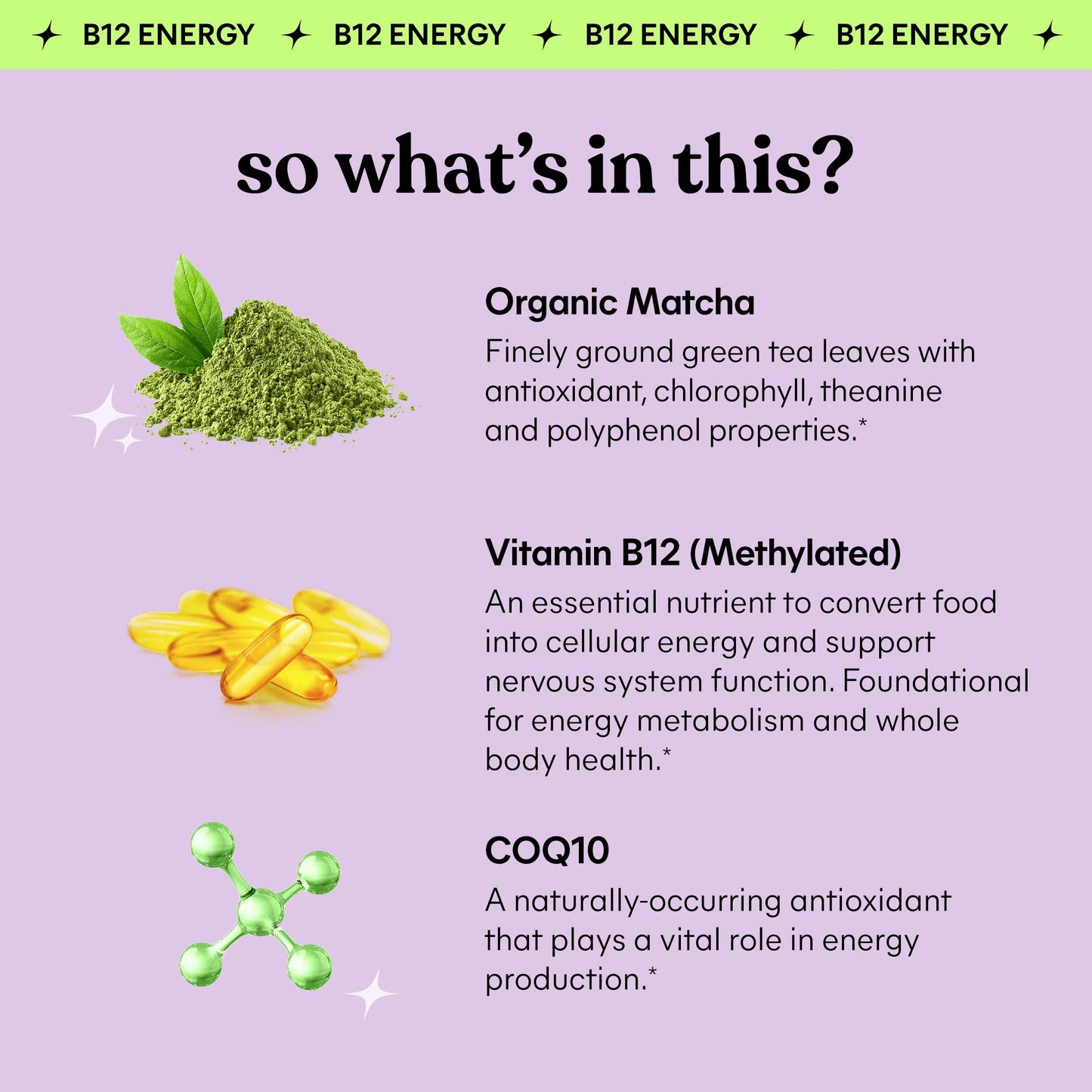 Lemme Matcha Superfood Energy Gummies – Organic Matcha, B12 & CoQ10 | Gluten Free